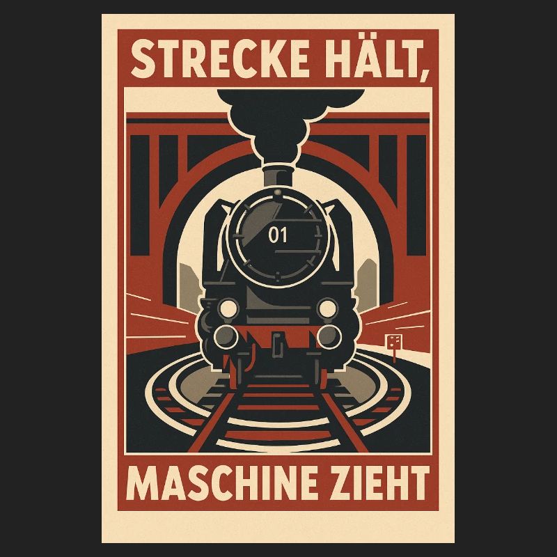 Railway Track Holds Machine Pulls