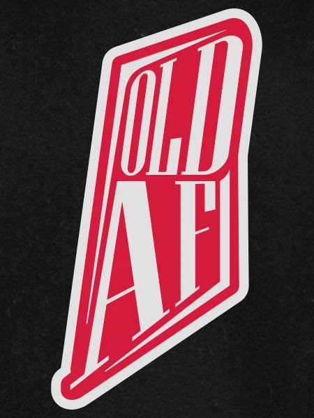 old AF Text Logo