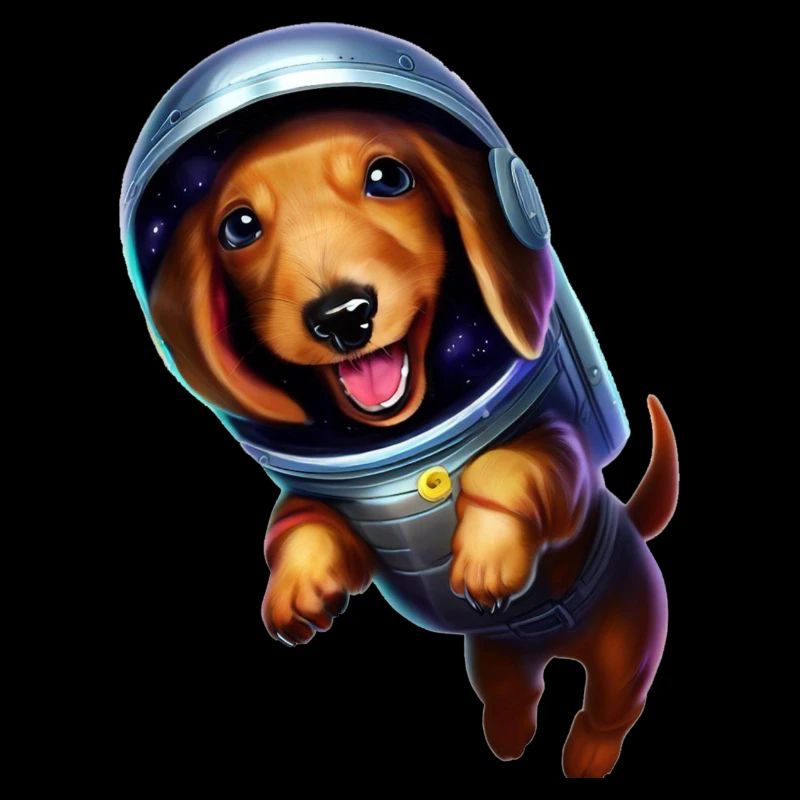 Dachshund in space