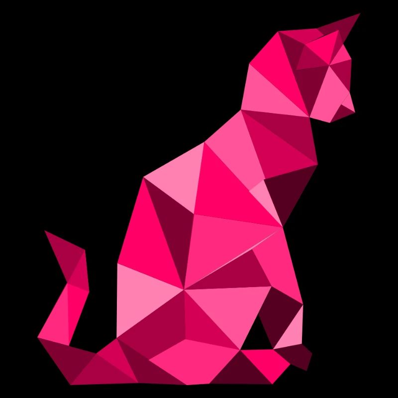 chat_lowpoly_Magenta