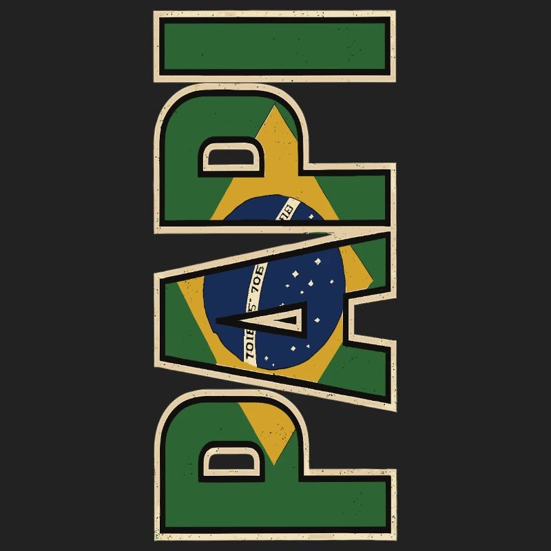 PAPI Brasil – Style rétro avec drapeaux