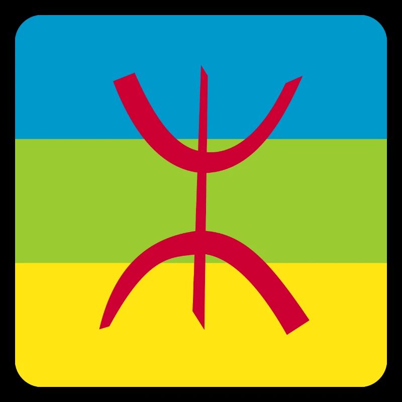 autocollant drapeau berbère réf amazigh
