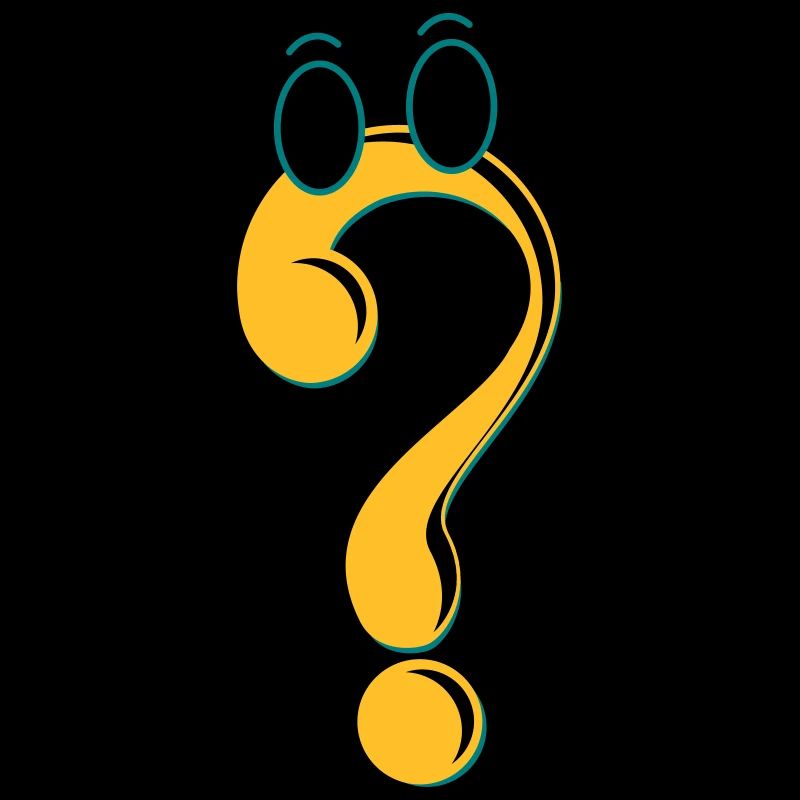 Question mark idée cadeau icône de caractère Comic