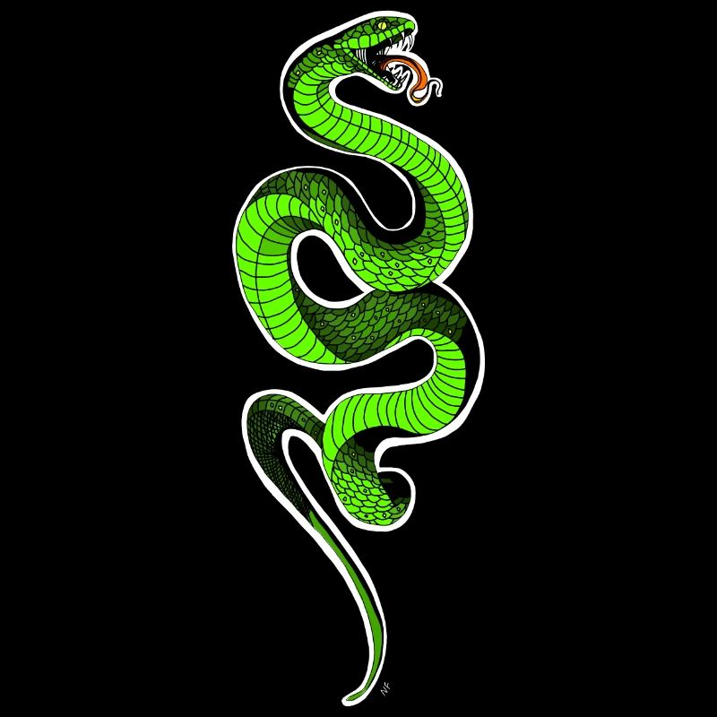 Serpent vert