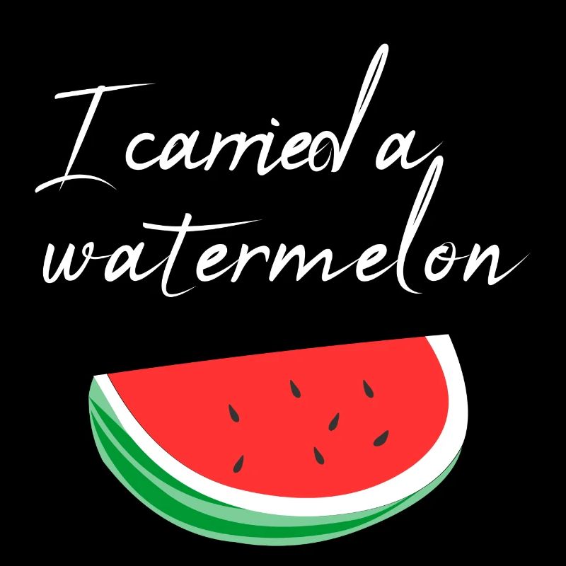 Ich habe eine Wassermelone getragen / Geschenk
