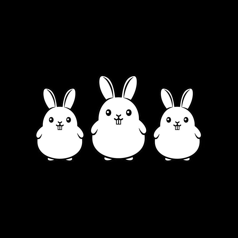 Joyeux lapins de Pâques