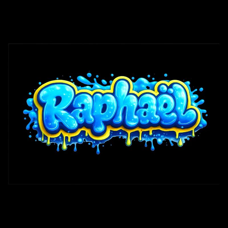 RAPHAEL GRAFFITI NAME FOR PERFECT GIFT PRINTABLE 