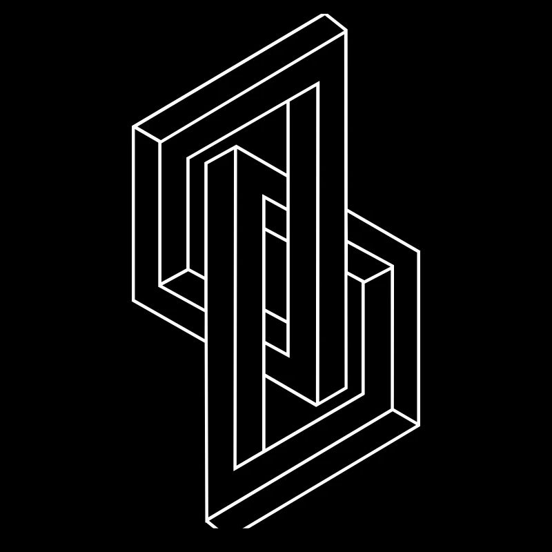 Optical Illusion - Impossible figure - Geometry