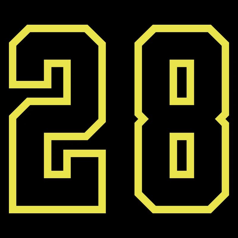 Maillot à 28 numéros