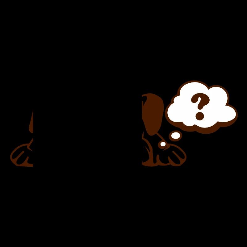 Comic speech bubble question mark