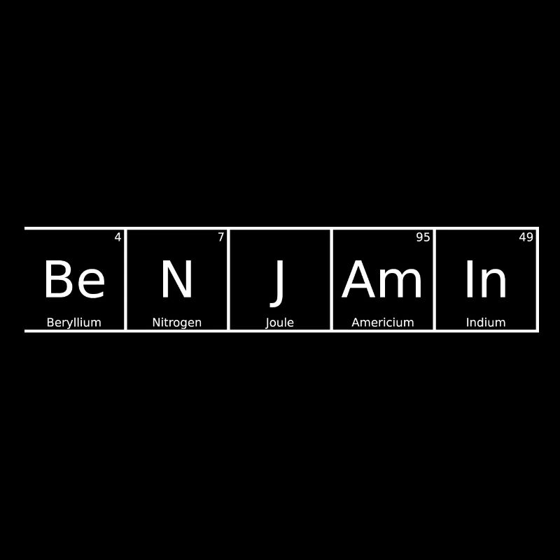Benjamin Name First Name Chemistry Periodic Table
