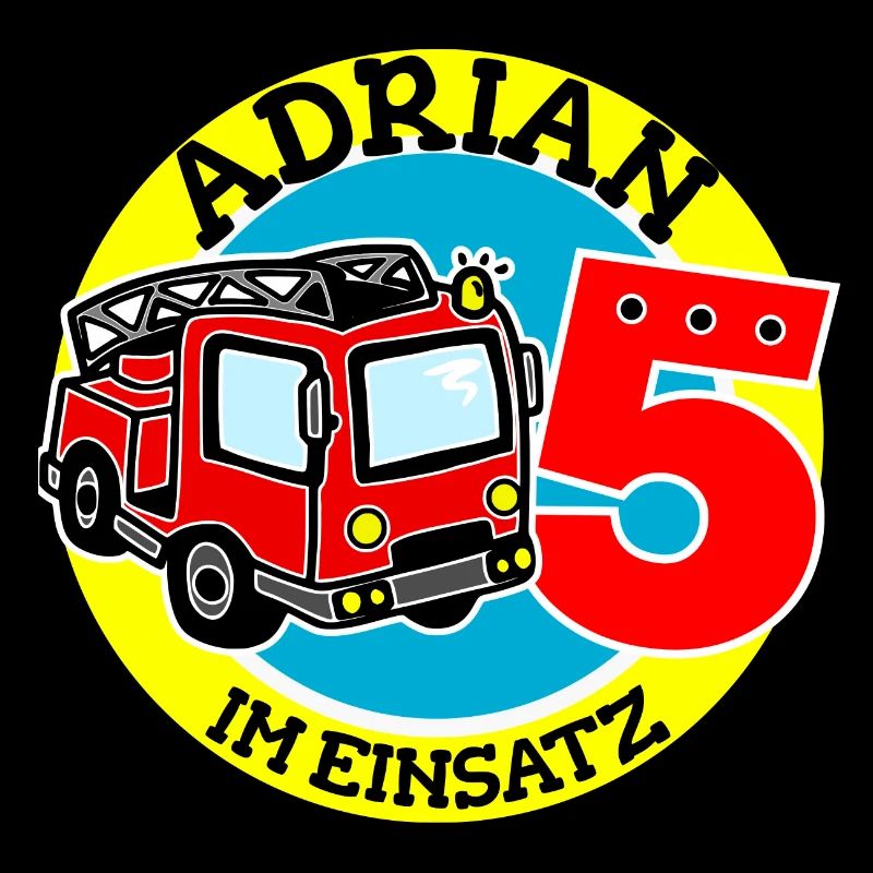 Name Adrian 5. Geburtstag Personalisiert