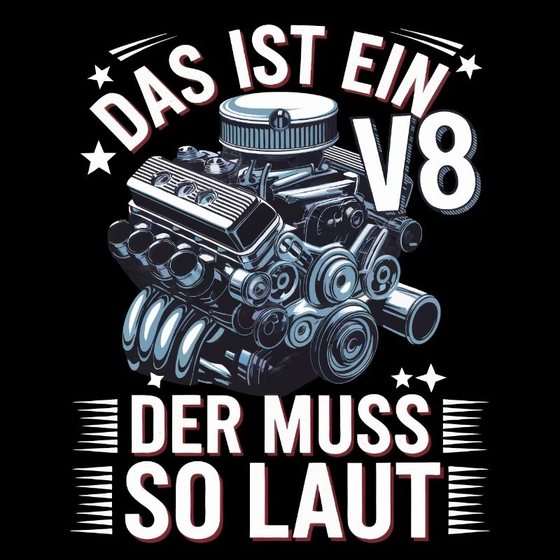 V8 Engine 8 Cylinder Displacement Car Tuning Tuner