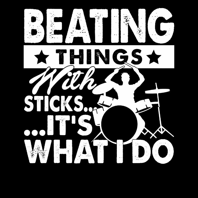 Drummer Drummer Beating With Sticks