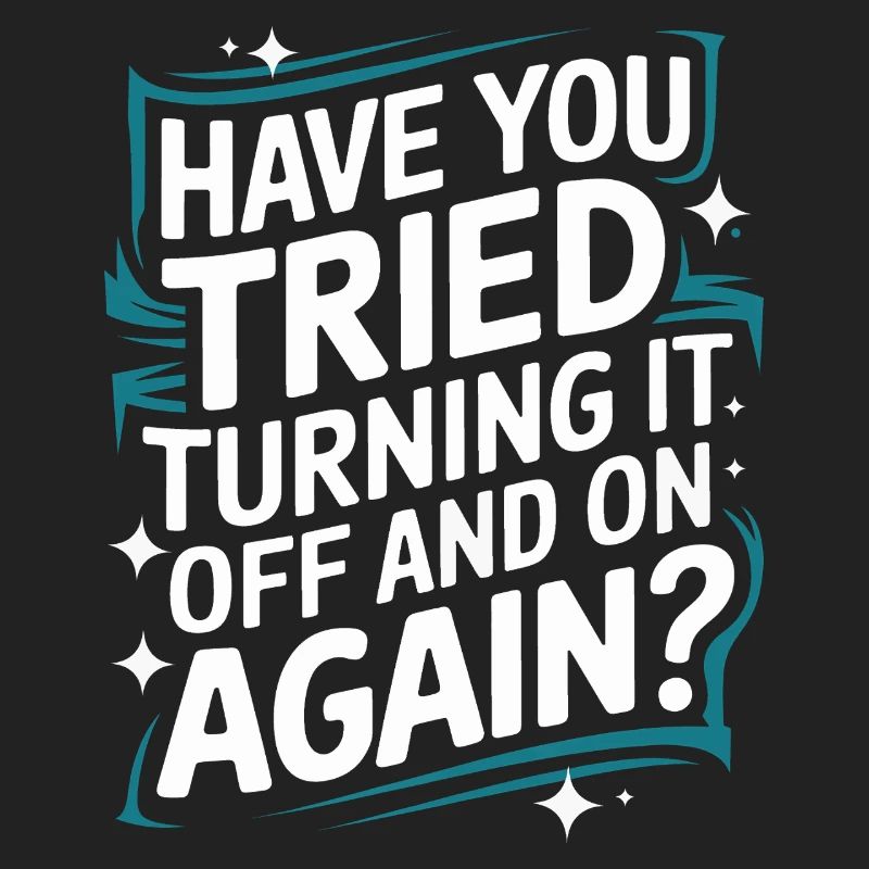 Technischer Support Computerfreak Nerd