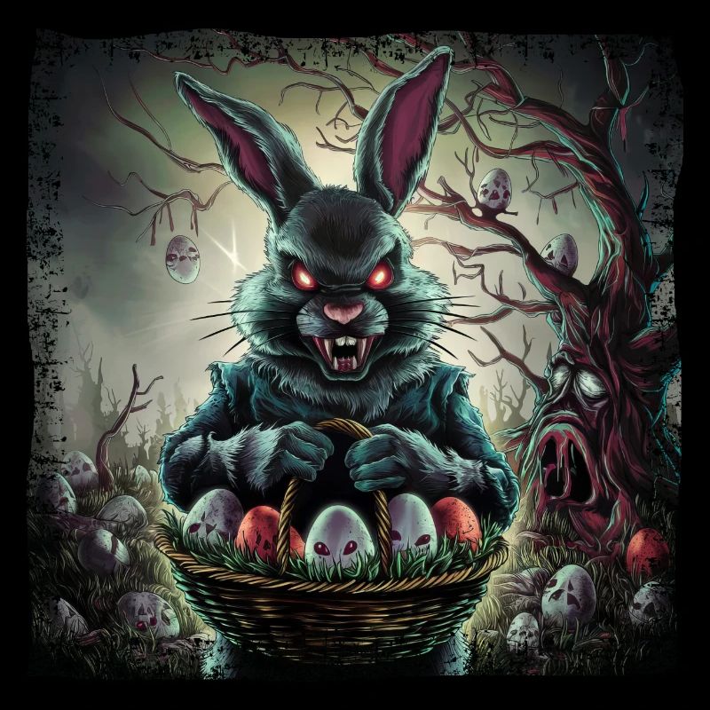Horror Easter Bunny & Zombie Easter Eggs