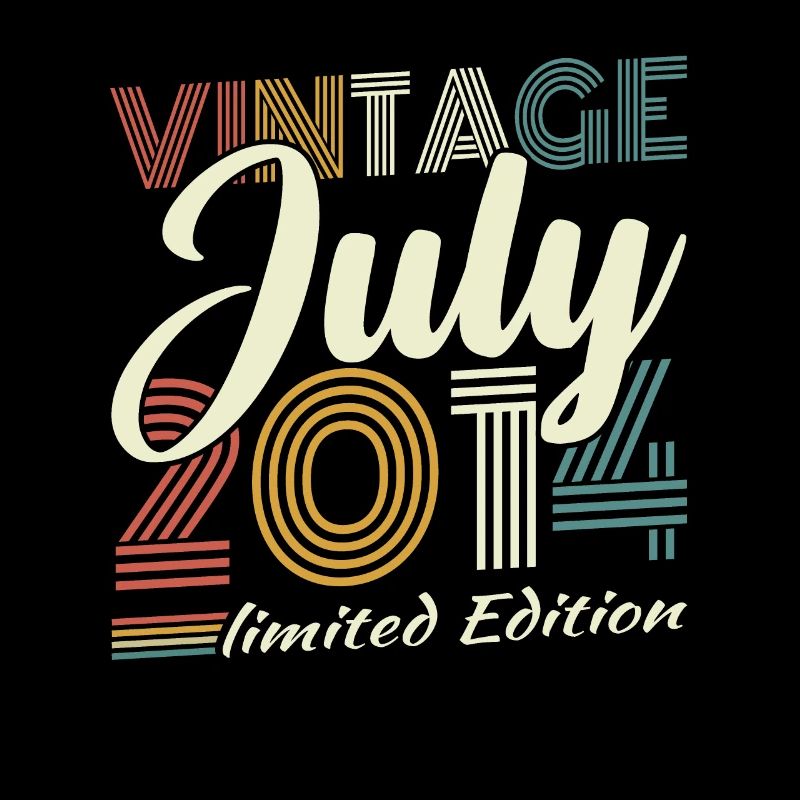 Juli 2014 Vintage Retro Geburtstagsgeschenk