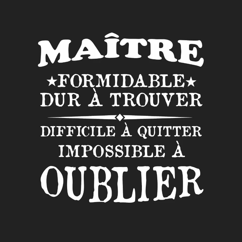 Maître formidable idée cadeau maître d'école