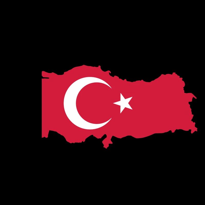 Turkey Map Flag