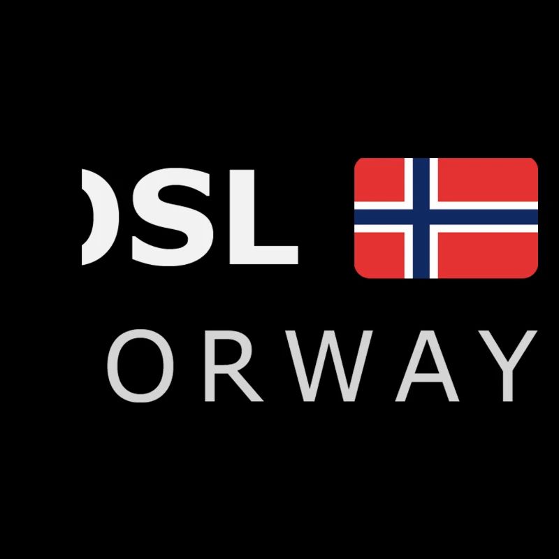OSL NORWAY white-lettered 400 dpi