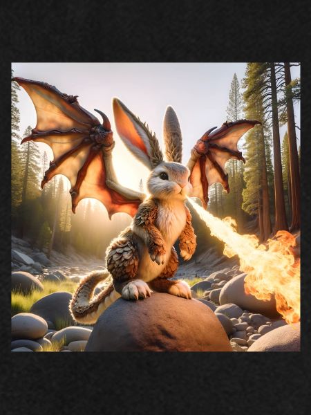 Feuerspeiender Hase Drache #12