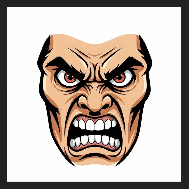 Die Essenz des Zorns: Eine explosive Grafik