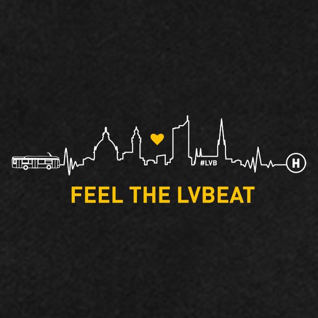 Feel the LVBeat - Skyline weiß