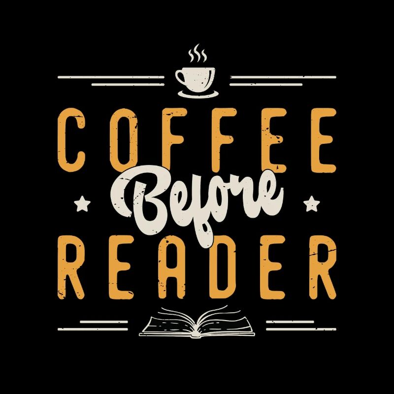 Reader Coffee avant les lecteurs de Bookworm Coffee Lover