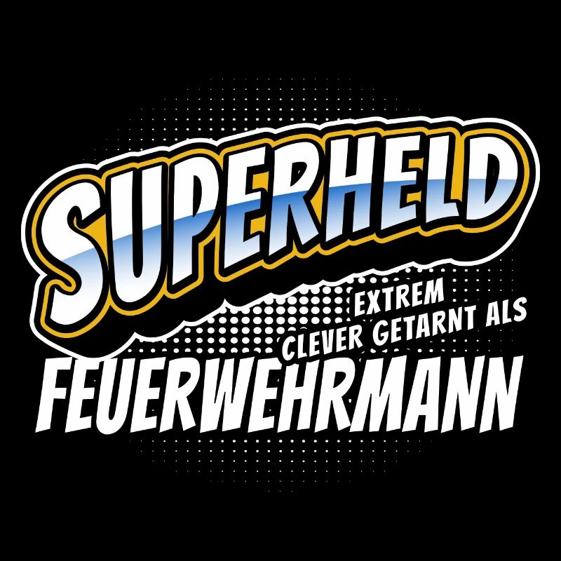 Superheld, clever getarnt als Feuerwehrmann
