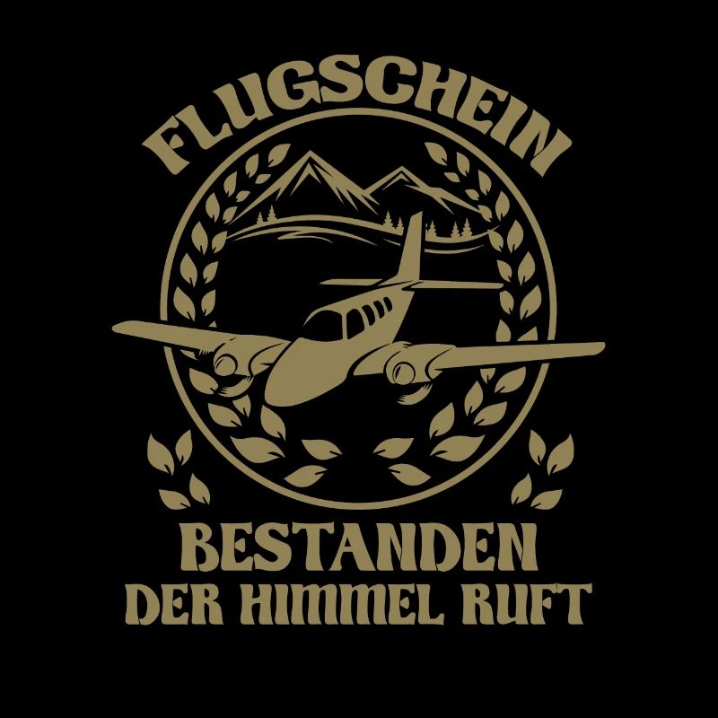 Flugschein bestanden der Himmel ruft
