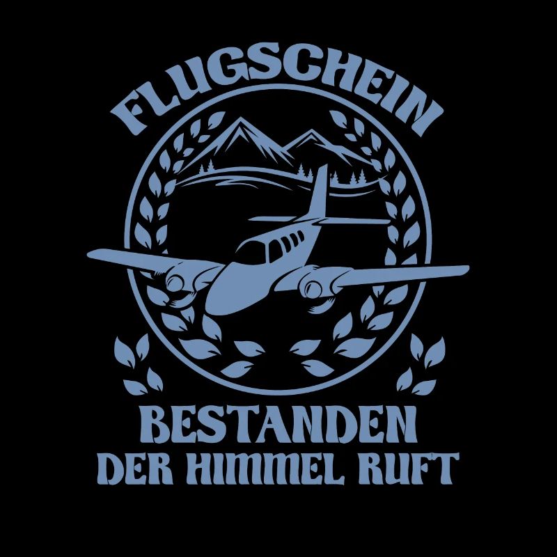 Flugschein bestanden der Himmel ruft