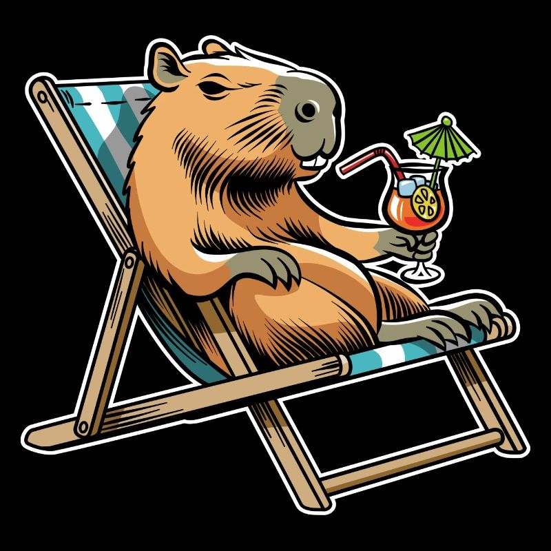 Don't worry be Cappy - Capybara - Holiday