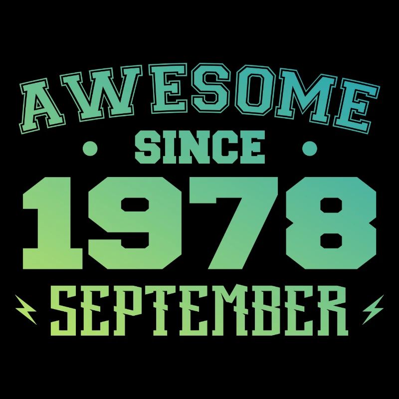 September 1978 Geburtstagsgeschenk September 1978