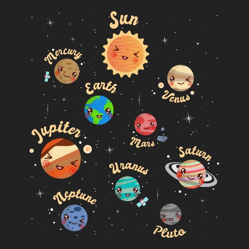 Solar System Planets Kids Knowledge Outer Space