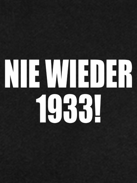 Never again 1933