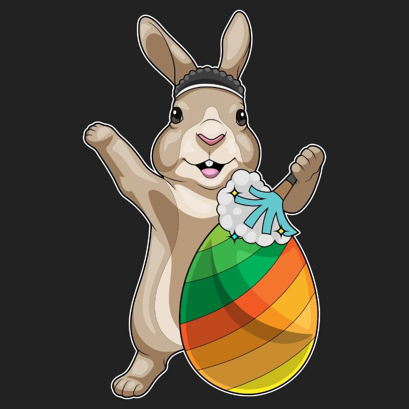 Easter Bunny Easter Easter Egg Feather Duster