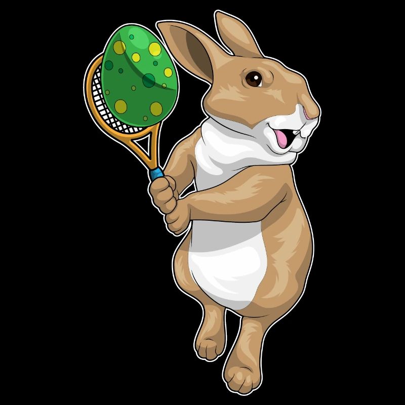 Easter Bunny, Easter, Easter Egg, Tennis