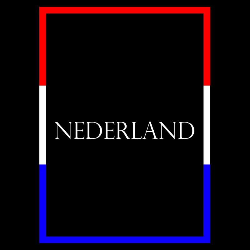 Pays-Bas Neterland, Drapeau de lettrage de déclaration