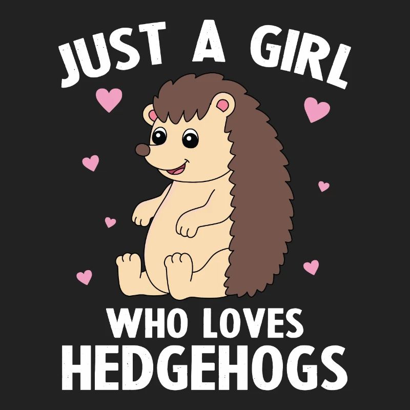 Nur ein Mädchen, das Igel liebt