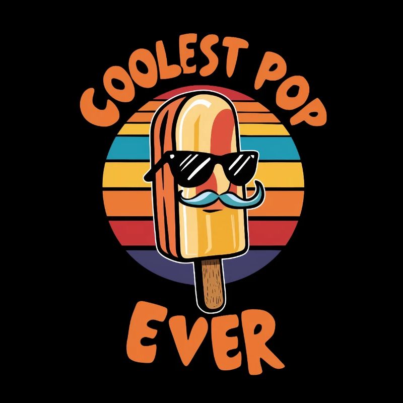 Pop le plus cool de tous les temps Papa popsicle amusant