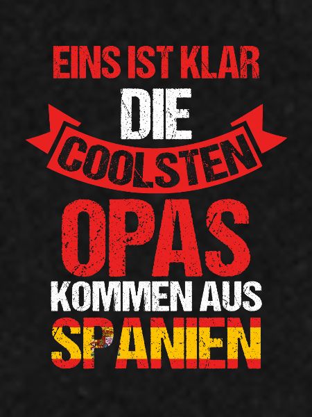 Spanier Opa Großvater Spanien