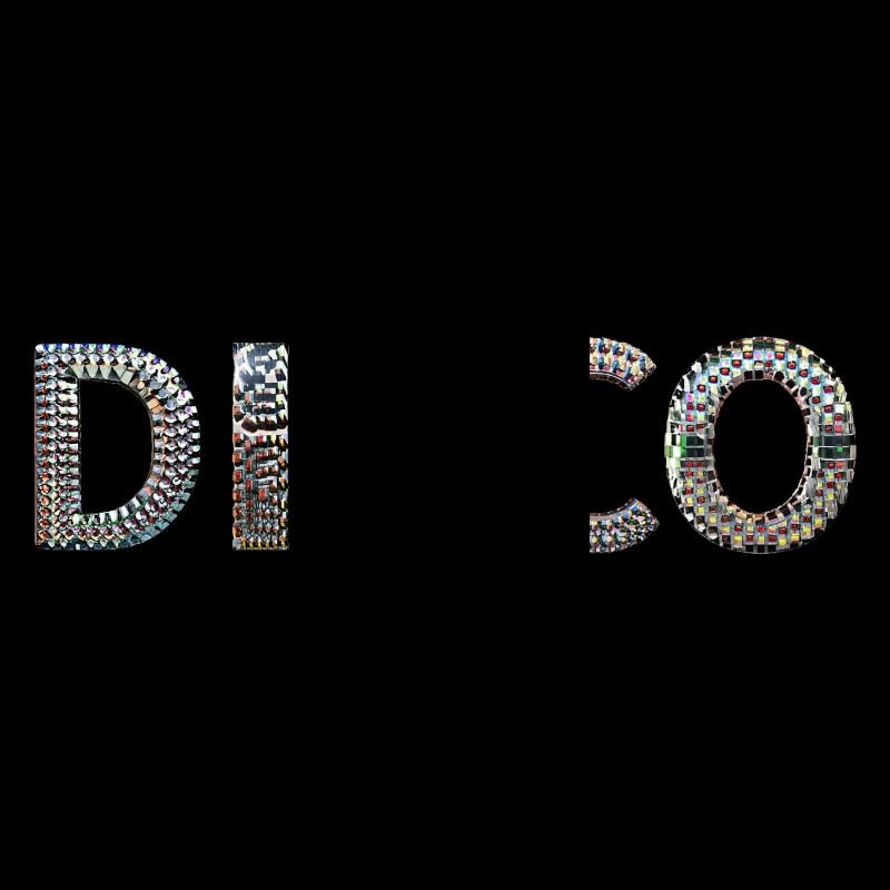 DISCO lettrage boule disco look danse devisefun