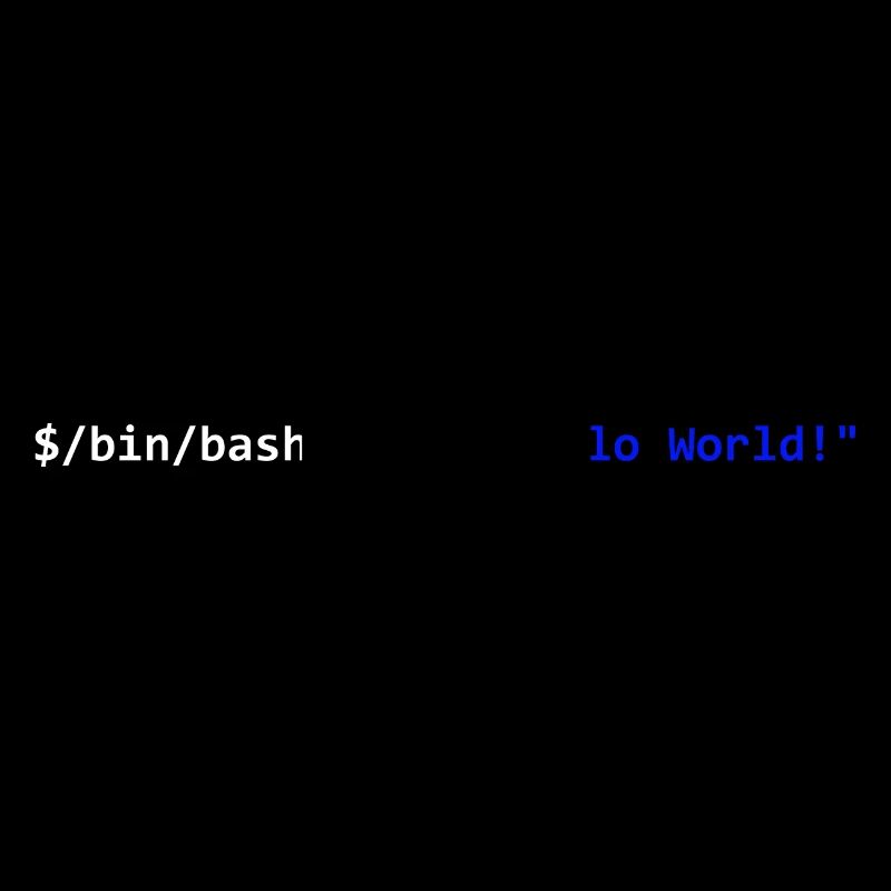 Hello World! Bash