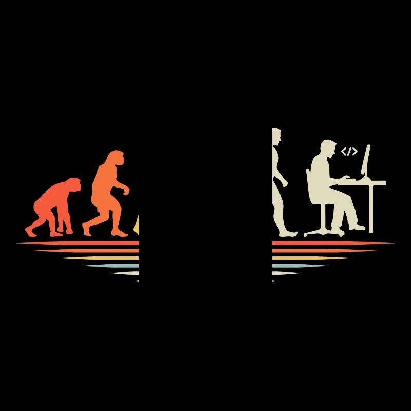 Kaffee-Codierung Evolution Programmierer Entwickler Nerd Coffe