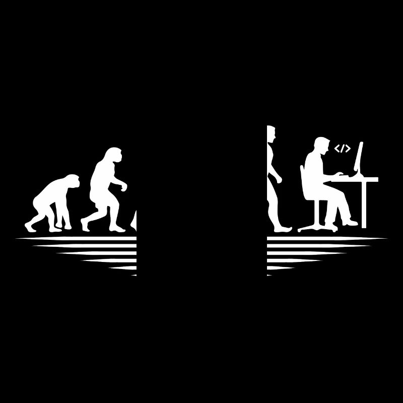 Kaffee-Codierung Evolution Programmierer Entwickler Nerd Coffe