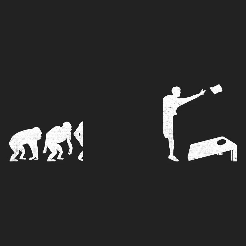 Cornhole Evolution Cornhole Sports Lustiges Cornhole