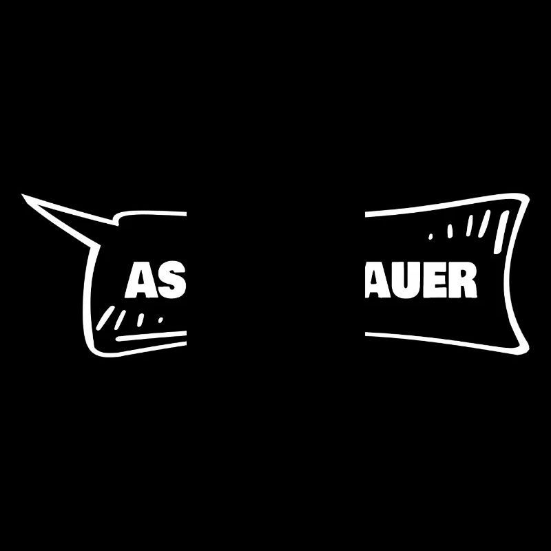 Asphaltbauer als Sprechblase