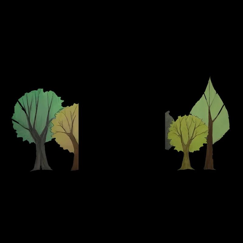 Trees Deciduous Forest Drawing