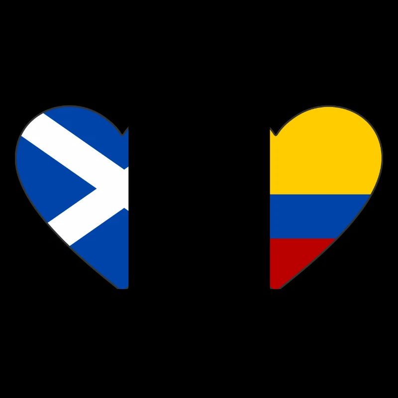 Ecosse Colombie Drapeau Coeur