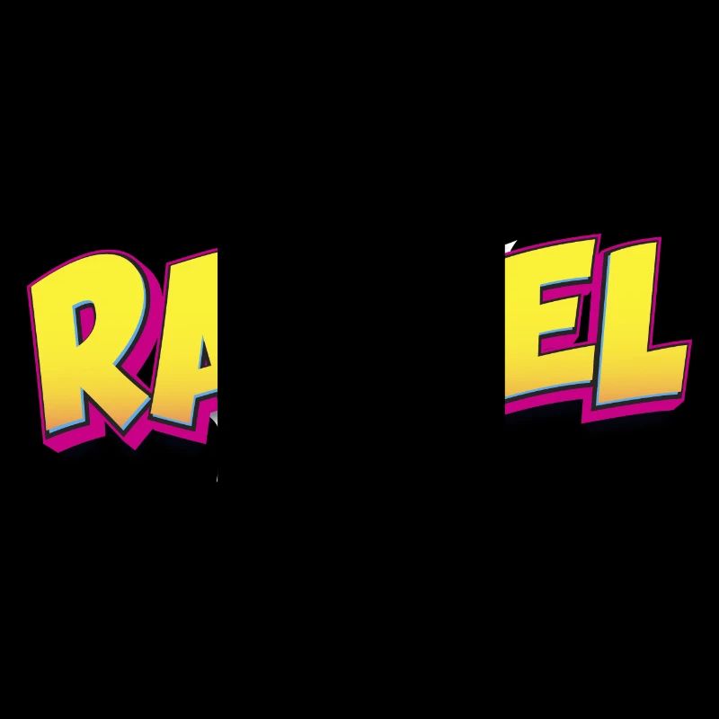 Raquel Custom Name Comic Book Style Pop Art,